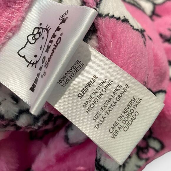 Hello Kitty Sanrio “Coffee” Fuzzy Soft Touch Pajama Pants Womens size XL New - Picture 10 of 10